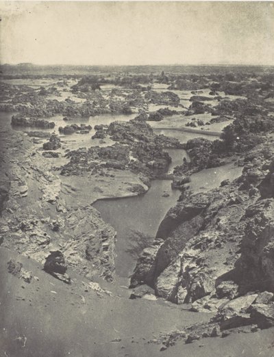 Nubie. Vista aérea de la Segunda Catarata, 1850 de Maxime Du Camp