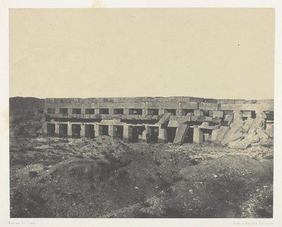Palacio de Karnak, Apartamentos Privados del Palacio, Paseo de Tôthmès III; Tebas de Maxime Du Camp