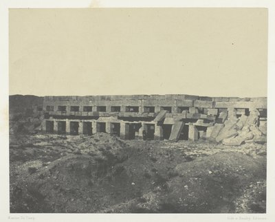 Palacio de Karnak, Apartamentos Privados del Palacio, Paseo de Tôthmès III; Tebas de Maxime Du Camp
