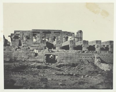 Palacio de Karnak, Entrada Meridional de la Sala Hipóstila, Tebas de Maxime Du Camp