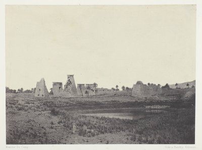 Palacio de Karnak, Propileos del Sur; Tebas de Maxime Du Camp