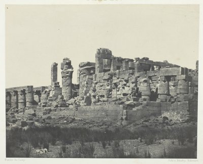Palais de Karnak, Sala Hipóstila, tomada desde el ángulo noreste, Tebas de Maxime Du Camp