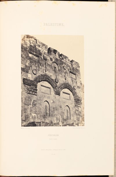 Palestina. Jerusalén. Puerta de Oro de Maxime Du Camp
