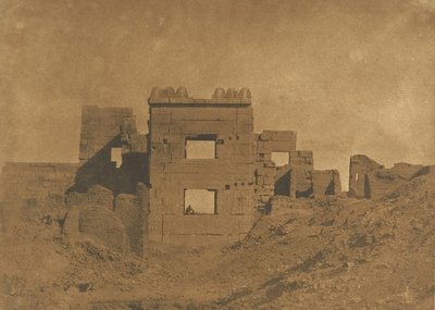 Pabellón o Gineceo de Ramsés-Meiamoun, en Medinet-Habou, 1849-50 de Maxime Du Camp