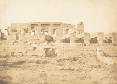 Puerta meridional de la Sala Hipóstila del Palacio de Karnac Tebas, 1849-50 de Maxime Du Camp