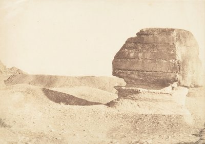 Perfil del Gran Esfinge, tomado desde el Sur, diciembre 1849 de Maxime Du Camp