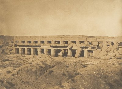 Paseo de Thutmose III - Últimas galerías del Palacio de Karnak Tebas de Maxime Du Camp