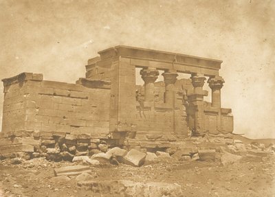Pronaos del Templo de Déboude Parembole, 10 de abril de 1850 de Maxime Du Camp
