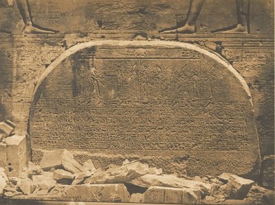 Proseynème sellado en el segundo pilono del Templo de Isis, en Philae, 15 de abril de 1850 de Maxime Du Camp
