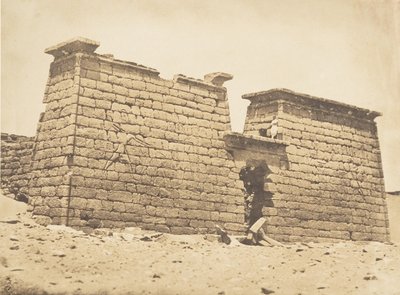 Pilones del Templo de Sebona, 3 de abril de 1850 de Maxime Du Camp