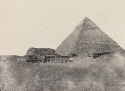 Pirámide de Kefrén, Egipto Medio de Maxime Du Camp