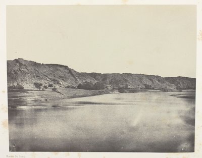 Rive Orientale du Nil (Village de Bab), Vue Prise au Sud Philoe; Nubie de Maxime Du Camp