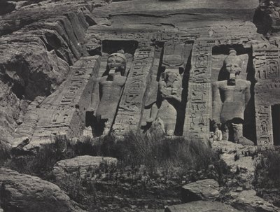 Southern Portion of the Rock-cut Temple of Hathor, Abu Simbel de Maxime Du Camp