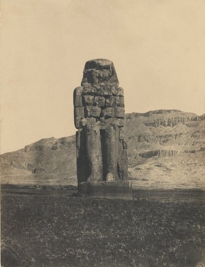 Estatua de Memnón, Tebas de Maxime Du Camp