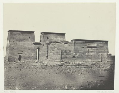 Templo de Dakkeh Antigua Pselcis, Nubia, 1849-51, impreso en 1852 de Maxime Du Camp