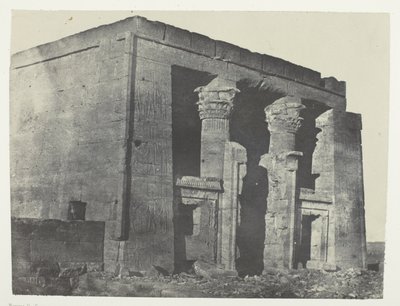 Templo de Dakkeh, Naos; Nubia, lámina 95 del álbum "Egypte, Nubie, Palestine et Syrie" (1852) de Maxime Du Camp