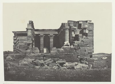 Templo De Maharakkah Hièra Sycaminos De Los Griegos, Nubia, 1849-51, impreso 1852 de Maxime Du Camp