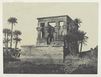 Templo Hypaethre, Philoe; Nubia de Maxime Du Camp