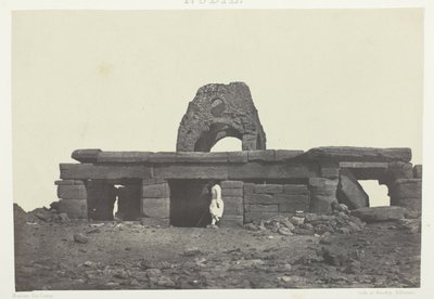 Templo de Amada; Nubia, lámina 99 del álbum "Egypte, Nubie, Palestine et Syrie" (1852) de Maxime Du Camp