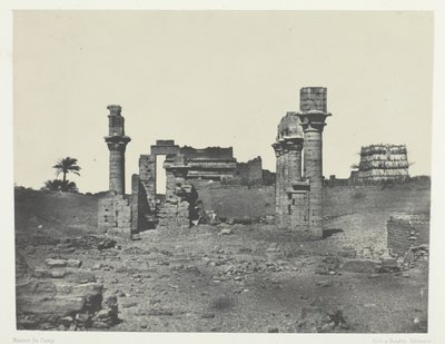 Templo de Hermontis, Alto Egipto de Maxime Du Camp