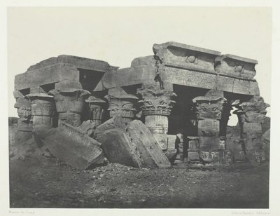 Templo de Ombos, Alto Egipto de Maxime Du Camp