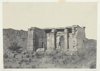 Templo de Tafeh (Antigua Taphis), Nubia de Maxime Du Camp