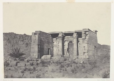 Templo de Tafeh (Antigua Taphis), Nubia de Maxime Du Camp