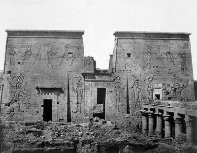 Templo de Filae, Nubia, Egipto, 1852 de Maxime Du Camp
