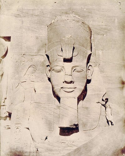Viaje a Egipto con Flaubert, foto de Maxime Du Camp. Coloso de Abu Simbel (Abu Simbel). de Maxime Du Camp