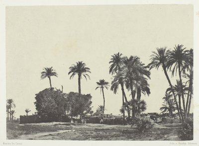 Pueblo de Hamameh, Alto Egipto de Maxime Du Camp