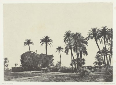 Pueblo de Hamameh, Alto Egipto de Maxime Du Camp
