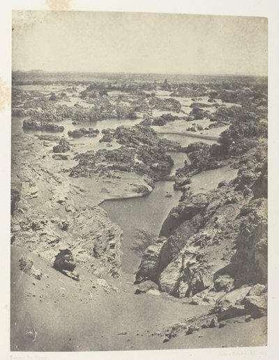 Vue Cavalière De La Seconde Cataracte; Nubie, lámina 111 del álbum "Egypte, Nubie, Palestine et Syrie" (1852) de Maxime Du Camp