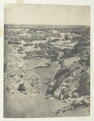 Vue Cavalière De La Seconde Cataracte, Nubie, 184951, impreso en 1852 de Maxime Du Camp