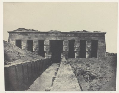 Vista general, Gran Templo de Dendérah, Alto Egipto de Maxime Du Camp