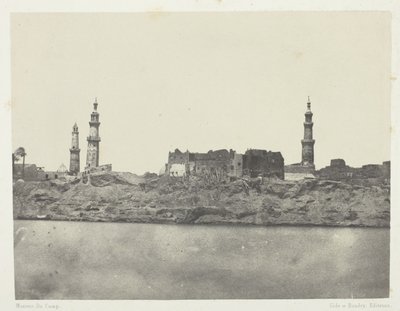 Vista general, Girgeh, Alto Egipto de Maxime Du Camp