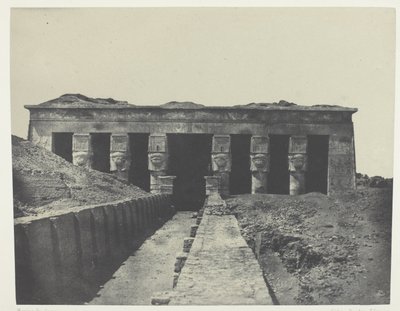 Vista general, Gran Templo de Dendérah, Alto Egipto de Maxime Du Camp