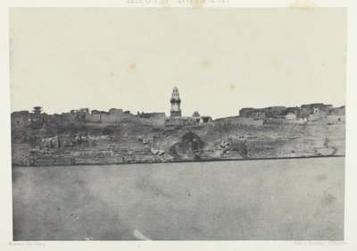 Vista general de Esneh, Alto Egipto, 1849-51, impreso en 1852 de Maxime Du Camp