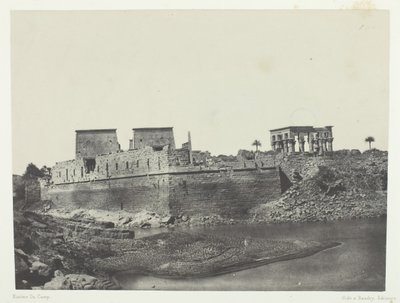 Vista tomada desde el ángulo suroeste, Philoe, Nubia de Maxime Du Camp