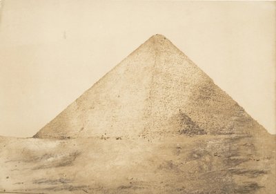 Vista de la gran pirámide de Keops tomada desde el ángulo S.E., diciembre de 1849 de Maxime Du Camp