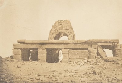 Vista del Templo de Amada - Cúpula arruinada de una Iglesia Copta, 2 de abril de 1850 de Maxime Du Camp