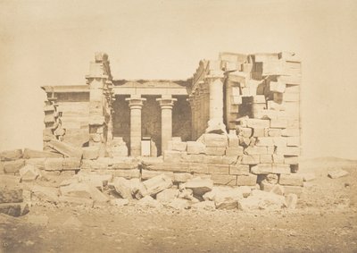 Vue du Temple de Maharakka Hiéra-Sycaminos, 5 de abril de 1850 de Maxime Du Camp