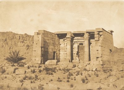 Vista del templo de Tafah Taphis, 9 de abril de 1850 de Maxime Du Camp