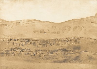 Vista del Pueblo de Garara, 1850 de Maxime Du Camp