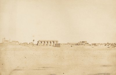 Vista general de las ruinas de Luxor, tomada desde el oeste de Tebas, 1849-50 de Maxime Du Camp