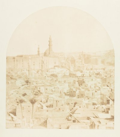 Vista general de El Cairo, tomada desde la Mezquita Tegloun de Maxime Du Camp