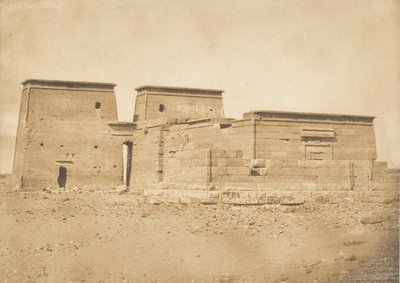 Vista general del Templo de Dakkeh Pselcis, tomada al norte, 5 de abril de 1850 de Maxime Du Camp