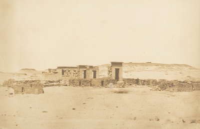 Vista general del Templo y del Pueblo de Déboude Parembole de Maxime Du Camp