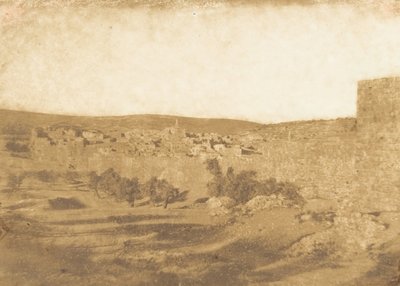 Vista tomada al noroeste de Jerusalén, agosto de 1850 de Maxime Du Camp