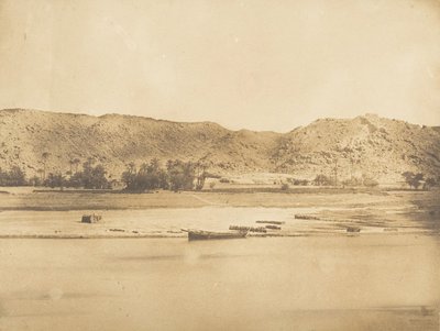 Vista tomada al sureste de Philae - Cherk-el-Hesseh, 1849-50 de Maxime Du Camp