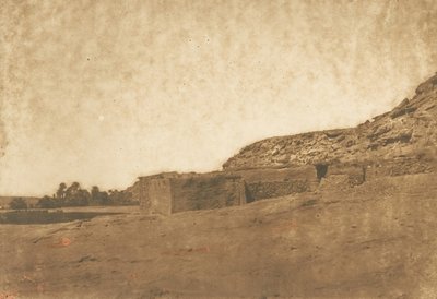 Vista tomada en el pueblo de Abou-hor, Trópico de Cáncer, abril de 1850 de Maxime Du Camp